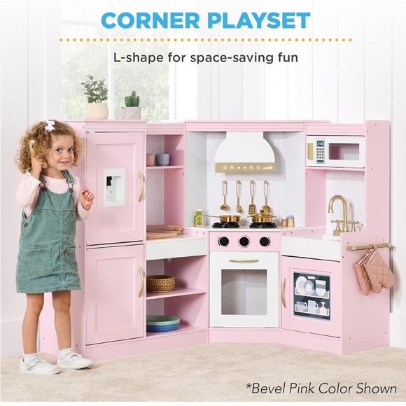 Pink Play Kitchen Set - Picture 2 of 7